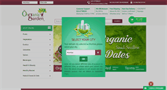 Desktop Screenshot of organicgarden.co.in