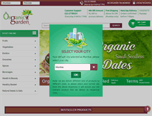 Tablet Screenshot of organicgarden.co.in
